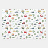 Cars Muster Geschenkpapier Set (Vorderseite)
