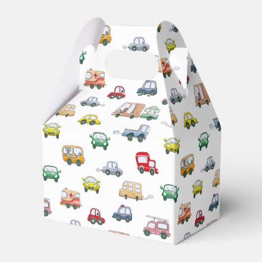 Cars Muster Geschenkschachtel (Rückseite)