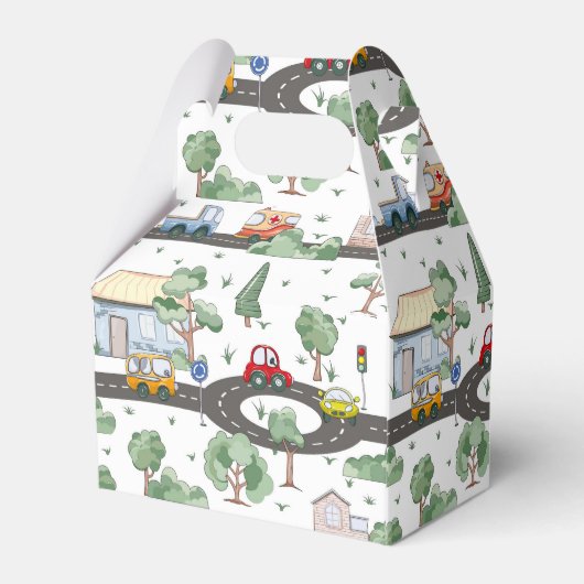 Cars Muster Geschenkschachtel (Rückseite)