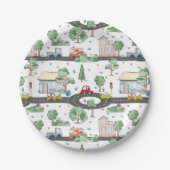 Cars Muster Pappteller (Vorderseite)