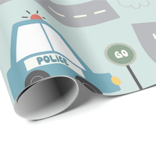 Cars Pattern kids Geschenkpapier (Rolleneckpunkt)