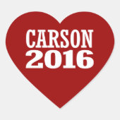 CARSON 2016 Herz-Aufkleber (Vorderseite)
