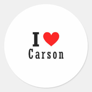 Carson, Alabama City Design Runder Aufkleber