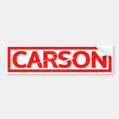 Carson-Briefmarke Autoaufkleber (Vorne)