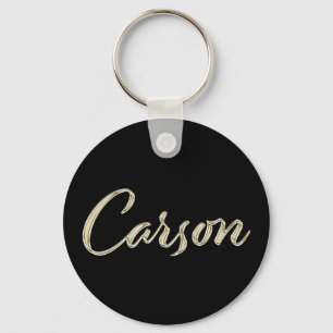 Carson Button Name Schlüsselger Schlüsselanhänger