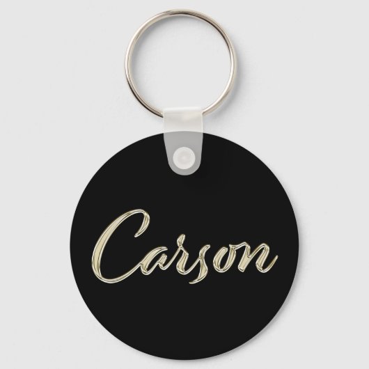 Carson Button Name Schlüsselger Schlüsselanhänger (Vorderseite)