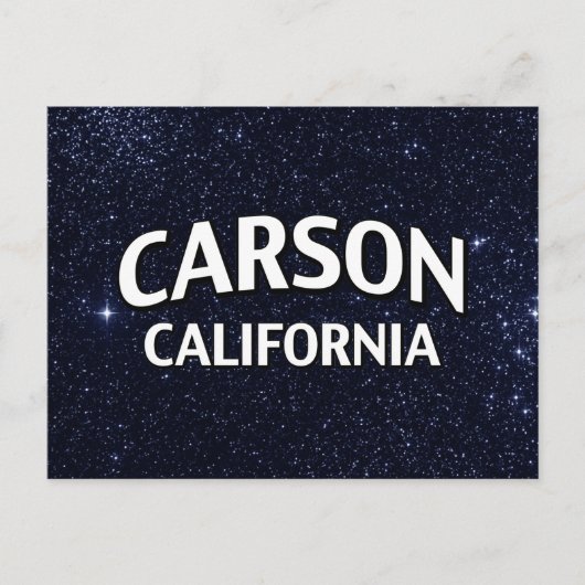 Carson California Postkarte (Vorderseite)