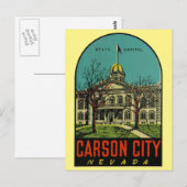 Carson City, Nevada Postcard Postkarte (Vorne/Hinten)