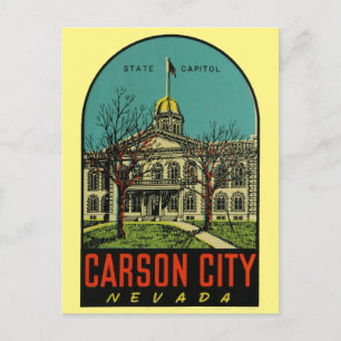 Carson City, Nevada Postcard Postkarte