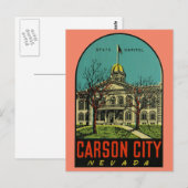 Carson City, Nevada Postcard Postkarte (Vorne/Hinten)