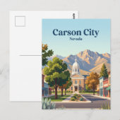 Carson City, Nevada Postkarte (Vorne/Hinten)