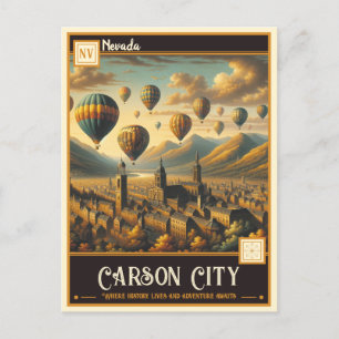 Carson City, Nevada VINTAG Postkarte