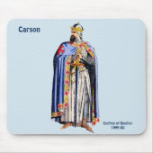 CARSON ~ Godfrey Bouillon Costume~ Personalisiert Mousepad (Vorne)