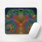 CARSON ~ Green Orange Yellow and Blue Design Mousepad (Mit Mouse)