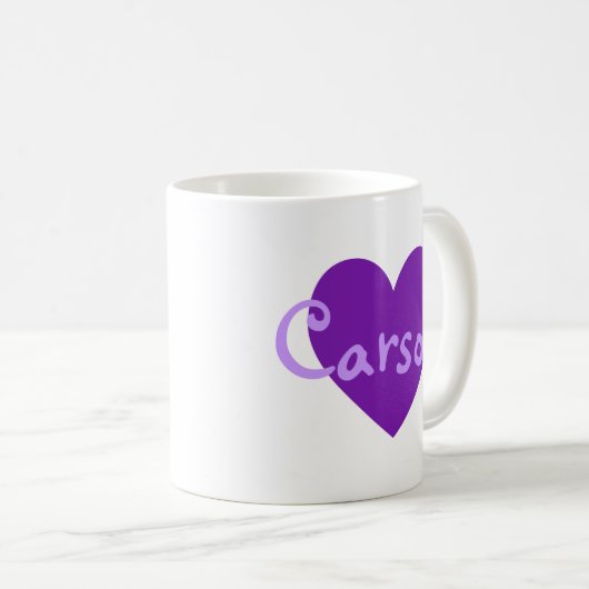 Carson in Lila Kaffeetasse (VorderseiteRechts)