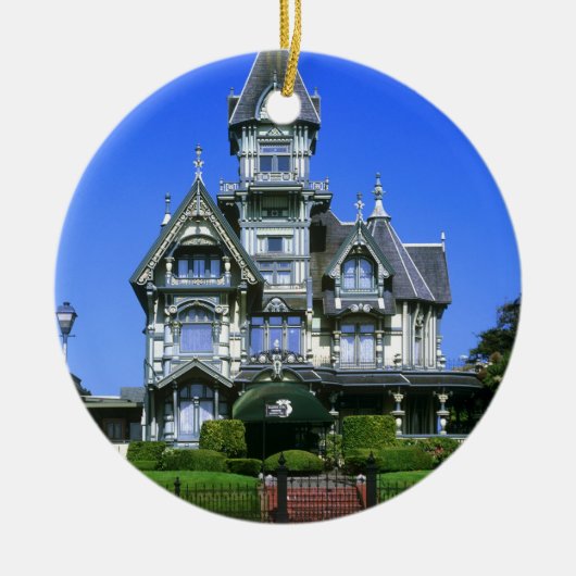 Carson Mansion in Eureka, Kalifornien Keramik Ornament (Vorne)