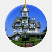 Carson Mansion in Eureka, Kalifornien Keramik Ornament (Hinten)