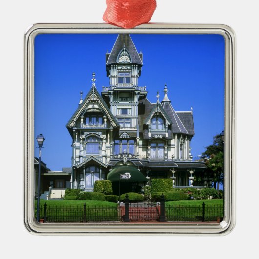 Carson Mansion in Eureka, Kalifornien Ornament Aus Metall (Vorne)
