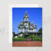 Carson Mansion in Eureka, Kalifornien Postkarte (Vorne/Hinten)
