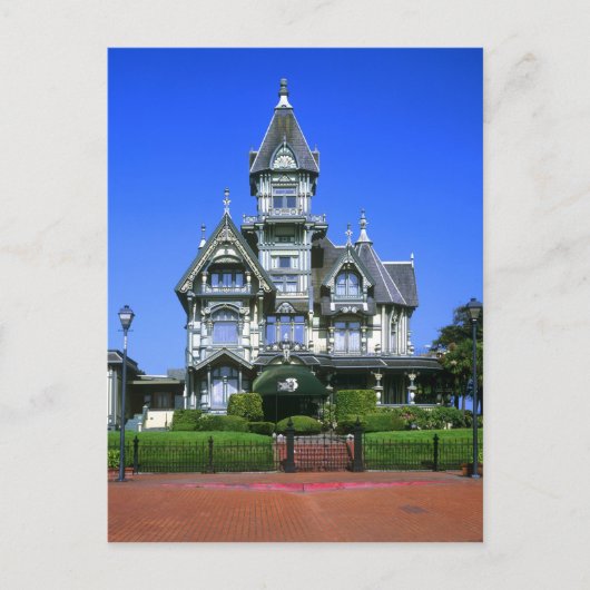 Carson Mansion in Eureka, Kalifornien Postkarte (Vorderseite)