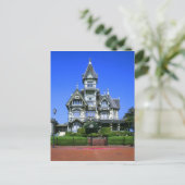 Carson Mansion in Eureka, Kalifornien Postkarte (Stehend Vorderseite)