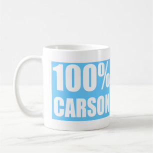 Carson Name Kaffeetasse