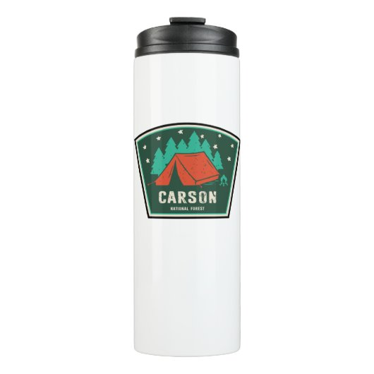 Carson National Forest Camping Thermosbecher (Vorderseite)