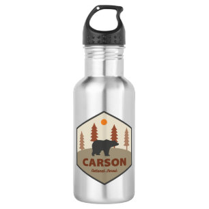 Carson National Forest New Mexico Bear Edelstahlflasche