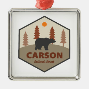 Carson National Forest New Mexico Bear Ornament Aus Metall