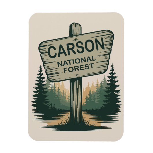 Carson National Forest New Mexico Magnet (Vertikal)