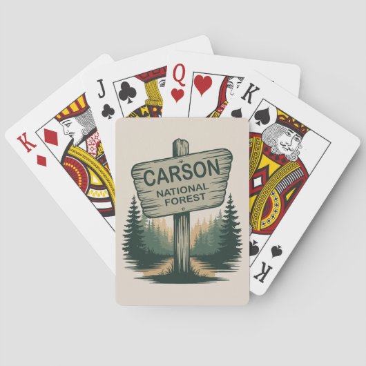Carson National Forest New Mexico Spielkarten (Rückseite)