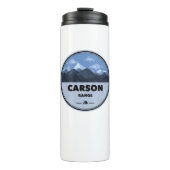 Carson Range California Nevada Camping Thermosbecher (Vorderseite)