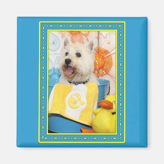 Carson - West Highland Terrier -6 Magnet (Vorne)