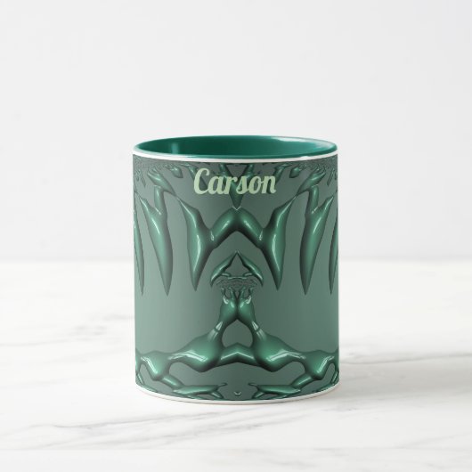 CARSON ~ Zany 3D Fraktal ~ Green 3D Tasse (Zentrum)