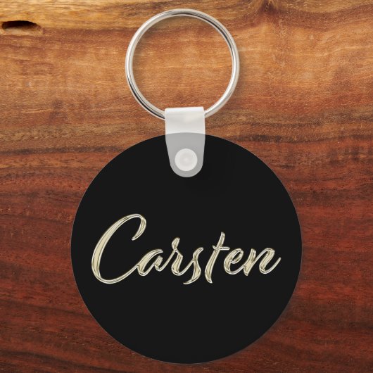 Carsten-Button-Schlüsselname Schlüsselanhänger (Vorderseite)