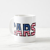 Carsten Name Vorname USA styled Tasse Kaffeetasse (Vorderseite Links)