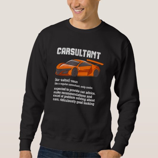 Carsultant Car Typ Diesel Mechanic Sweatshirt (Vorderseite)