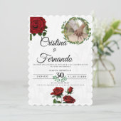 carta de intacion de boda einladung (Stehend Vorderseite)