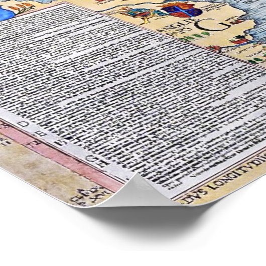 Carta Marina Poster (Ecke)