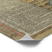 Carta Marina Scandinavia Poster (Ecke)