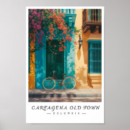 Cartagena Altstadt Kolumbien Wandkunst, Stadtansic Poster