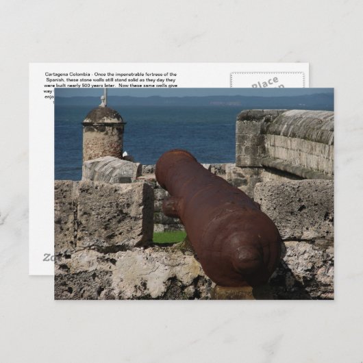 Cartagena Colombia Post Card Postkarte (Vorne/Hinten)