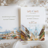 Cartagena Colombia Skyline Travel Rett-the-Date Einladung