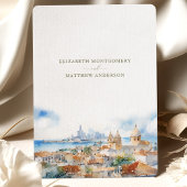 Cartagena Colombia Skyline Travel Rett-the-Date Einladung