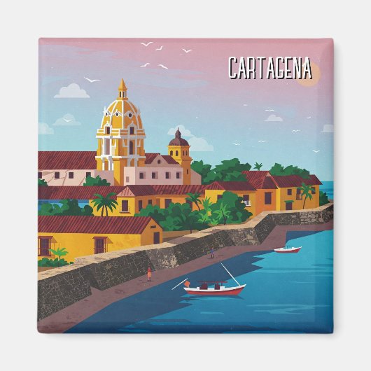 Cartagena Colombia Travel Magnet (Vorne)