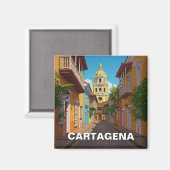 Cartagena Colombia Travel Magnet (Vorderseite/Rückseite)