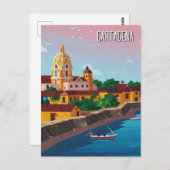 Cartagena Colombia Travel Postkarte (Vorne/Hinten)