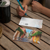 Cartagena Colombia Watercolor Postcard Einladung