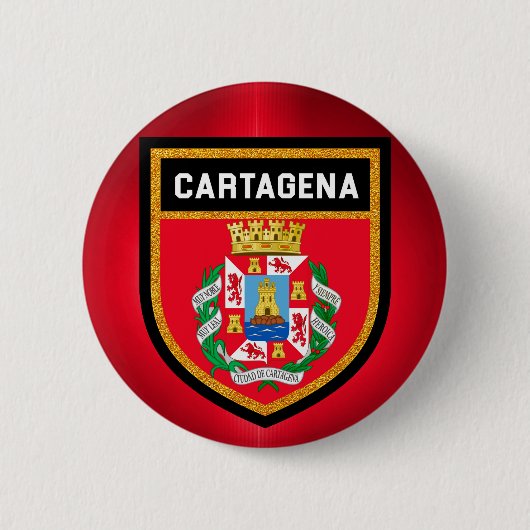 Cartagena-Flagge Button (Vorderseite)