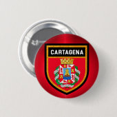 Cartagena-Flagge Button (Vorne & Hinten)